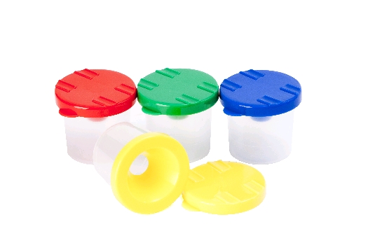 Stubby Safety Paint Pots with Lid Set of 4